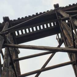 Old railroad Tressel on road to McCarthy