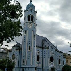 Blue church