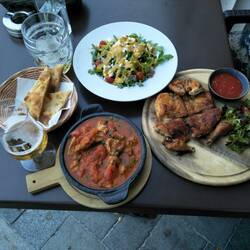 Georgian style veal stew and baby chicken. Best so far