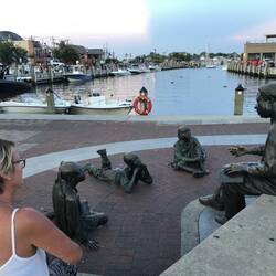 Sitting with Alex Haley at Annapolis Harbour