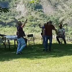 Tanz bei uns am Stellplatz