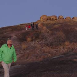 "Sitz der Ahnen" im Abendrot