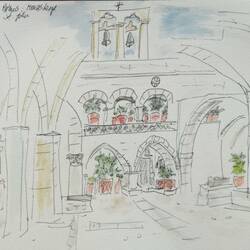 Der Innenhof vom Johanneskloster