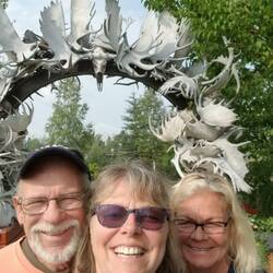 Antler arch @ visitor center! ( I take horrible selfies!)