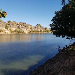 Fitzroy River in Geikie Gorge
