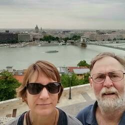 The Danube River and vastness of Budapest