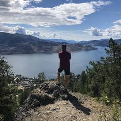 Ausblick vom Pincushion Trail aufs Okanagan Valley
