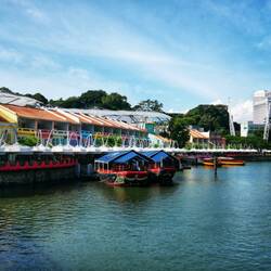 Clark Quay - wird am Abend zur Partymeile