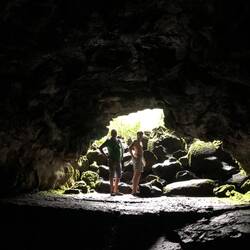 Lavatunnel bei Kaumana.