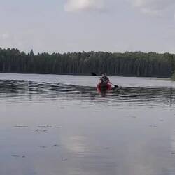 Dave on the canoe trail