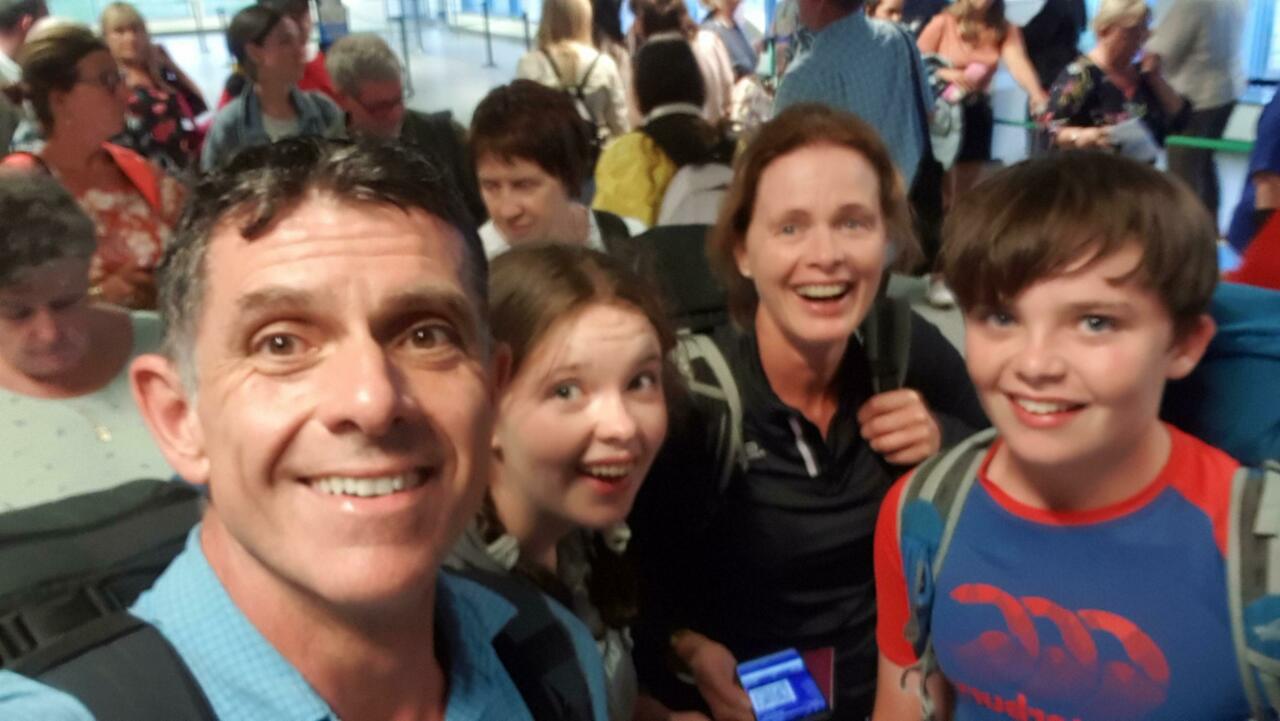 Mega run through the terminals to get this flight in East Midlands airport...barely!