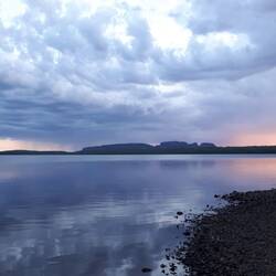 Silhouette des Giganten