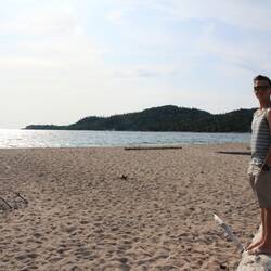 Tim und Sachsen-Axel an der Old Women's Bay.