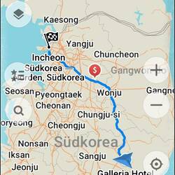 Rückweg nach Incheon