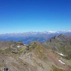 Blick nach Norden auf u. a. Großglockner
