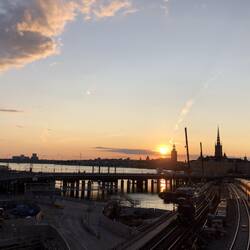 Da hat's ne beliebte Rampe - für Sonnenuntergänge wie diesen