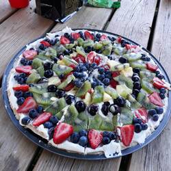 Canadische Fruitpizza! Lecker😋😋😋😋