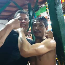 One of the thai fighters after his match