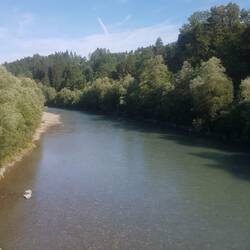 An der Gail vorm Aufstieg