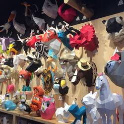 Origami animal masks