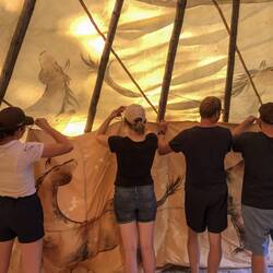 Zusammen knoten macht mehr spaß