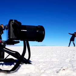 Tolle Perspektivenfotos in der Salar de Uyuni