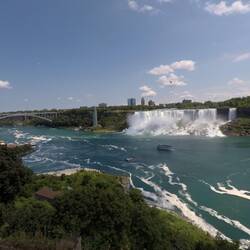 Die amerikanische Seite der Niagarafälle.