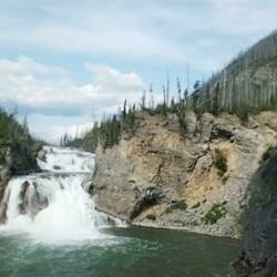 Drone image of Smith River Falls