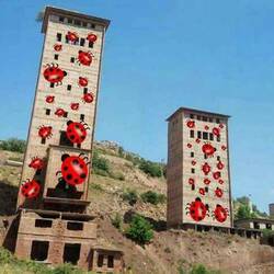 A local artist's attempt at beautifying the old tragic ruins