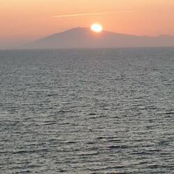 Sonnenuntergang über Reykjavik