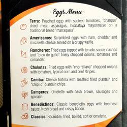 Eierauswahl beim Frühstück im Hotel