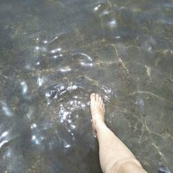 Water looked a bit mucky so a toe dip will do