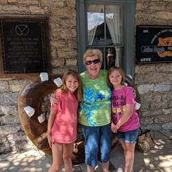 Girls with Aunt Sally
