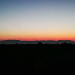 Der Sonnenaufgang heute morgen