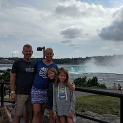 Us at top of Horseshoe Falls