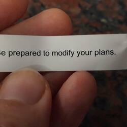 Glückskeksweisheit zum Mittagessen... 🤔