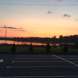 Sonnenuntergang über dem Torbeewskoje See