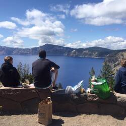 After and during the picnic- stunned by the view