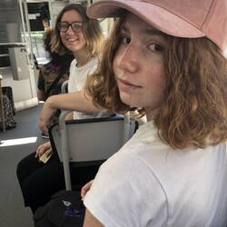 On the tram