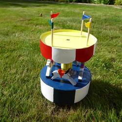 Finlay's present - carousel that turns and plays happy birthday