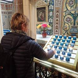 Candles lit, illegally