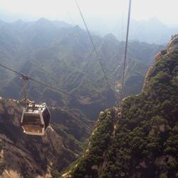 Atemberaubende Gondelbahn