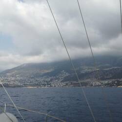 Wolken (!?) über Kalkan