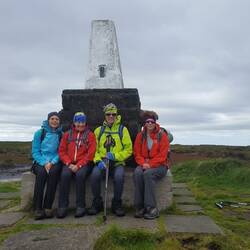 At the Cheviot summit (815 meters)