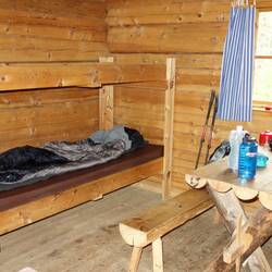 mein Nachtlager in der Prästskogsstugan