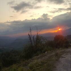 Sonnenuntergang im Bolu Gebirge