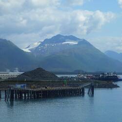 Valdez Glacier in the sunshine