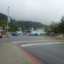 Busiest road in town - Rezanof Drive