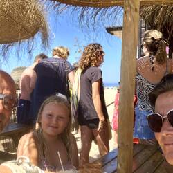 Kaffeepause an der Strandbar