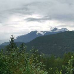A magnificent panorama taken on the road to Whistler